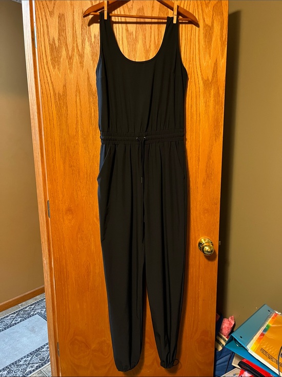 Abercrombie & Fitch Pants - Abercrombie & Fitch Traveler Black Sleeveless Drawstring Jumpsuit